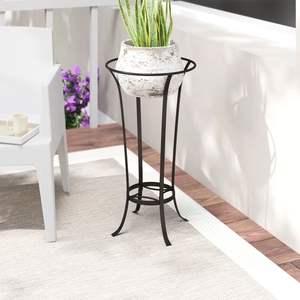 Support de pot de fleurs en fer de luxe, porte-plantes en métal durable, adapté à une utilisation en intérieur et en extérieur dans le jardin - Product Image 3