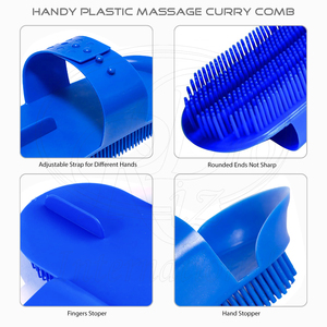 หวีแปรงขนม้าพลาสติกขนแปรงเล็ก - อุปกรณ์ดูแลขนสัตว์ขนาดใหญ่แบบใช้ซ้ำได้ - Product Image 5