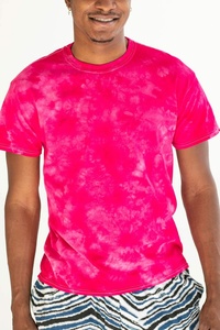 Camisetas Tie Dye de Manga Corta con Logotipo Frontal, 100% Algodón, Personalizadas al por Mayor, para Hombre, Estilo Veraniego, Lavado Ácido - Product Image 4