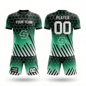 Uniformes de football de haute qualité en sublimation, maillots de football personnalisés pour hommes, kits d'entraînement pour jeunes, uniformes de football respirants et à séchage rapide - Product Image 2