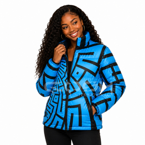 Veste matelassée pour femme de haute qualité Cosh International, impression sublimée personnalisée, veste d'hiver chaude et épaisse - Product Image 1