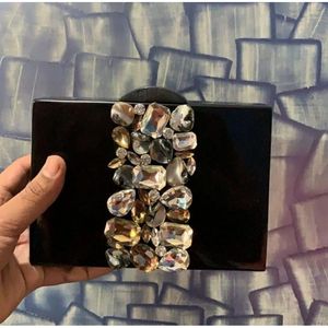 Elegant Women's Resin Evening Clutch Eco-Friendly <b>Craft</b> <b>Crystal</b> Fashion Accessory <b>for</b> Parties - Product Image 3