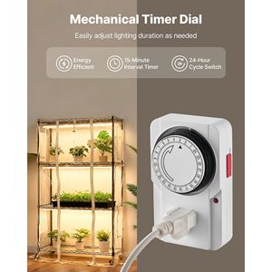 Invernadero Interior de 59 Pulgadas de Alto y 4 Niveles con Luz de Cultivo de Espectro Completo de 180W, Temporizador, Higrómetro y Cubierta Transparente, Soporte de Plástico para Plantas - Product Image 4