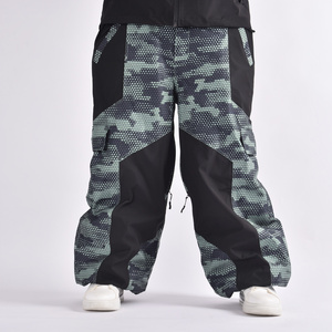Pantalones Cargo Unisex de Moda, Color Sólido con Estampado, Corte Holgado, Resistentes al Viento, Impermeables, Anti-UV, Transpirables, Deportivos, Gruesos y Cálidos para Esquí - Product Image 1