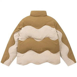 Veste d'hiver matelassée à capuche pour homme, style streetwear, personnalisable, imperméable, coupe-vent, avec logo personnalisable sur le devant, réversible - Product Image 5