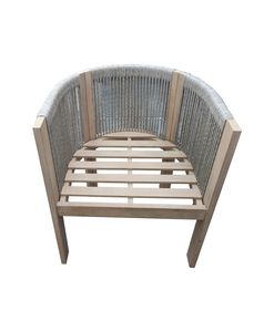 Binh Phu Chaise de salle à manger d'extérieur tissée en corde moderne avec cadre en bois durable 4 places écologiques pour hôtels et villas Made Vietnam - Product Image 6