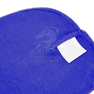 Royal Blue Stretchable Wool Blend Beanie Hat Solid Knit <b>Winter</b> <b>Cap</b> Adjustable Unisex Cuff Embroidery Common for Outdoor - Product Image 3