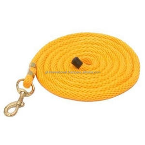 Customized hand braided Nylon Horse <b>Lead</b> <b>Rope</b> for Halter Set Heavy Duty Cotton PP <b>Lead</b> <b>Rope</b> for horses - Product Image 5