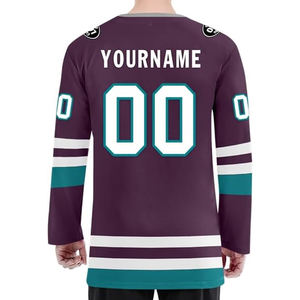 OEM Custom Ice Hockey Team Jersey 100% Polyester Sublimation Printed Pakistan Supplier Wholesale Export USA Buyers Bulk - Product Image 6
