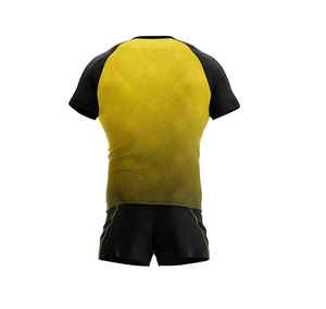 Maillot de rugby pour homme, manches courtes, col rond, imprimé par transfert thermique, évacuation de l'humidité, taille régulière et plus, 100 % polyester, adulte - Product Image 4