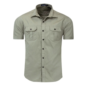 เสื้อยุทธวิธี MOQ ต่ำ เสื้อผู้ชาย โพลีเอสเตอร์ 100% ขายส่ง เสื้อแขนสั้นผู้ชายสำหรับกิจกรรมกลางแจ้ง แห้งเร็ว กันลม ต้านเชื้อแบคทีเรีย - Product Image 3