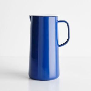 Enamel Pitcher With Handle <b>Large</b> Capacity Minimalist Design Home Drinkware Multi Color Options - Product Image 3