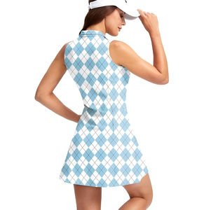 Robe de tennis sans manches pour femmes, personnalisée, en spandex, séchage rapide, évacuation de l'humidité, fabricant OEM - Product Image 6