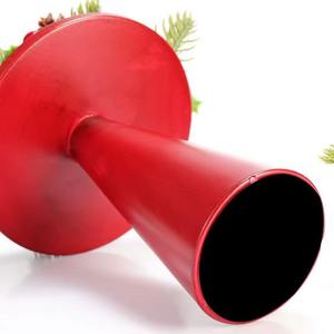 Juego de tres portavelas metálicos rojos de estilo jaula de pájaros para decoración navideña, mesa de comedor, sala de estar y eventos. - Product Image 4