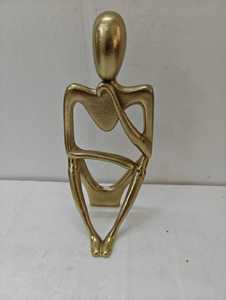 Juego de 3 Esculturas Abstractas Estilo Pensador con Acabado Dorado, Decoración para el Hogar, Decoración Nórdica para Sala de Estar, Escritorio, Regalo Especial - Product Image 2