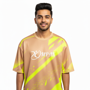 T-shirt tendance urbain surdimensionné à sublimation pour homme, style décontracté streetwear, look quotidien - Product Image 1