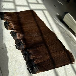 Paquete de cabello crudo Color marrón hueso Natural recto 100% cabello humano vietnamita cinta para cutículas dibujada doble extensiones de cabello Ins - Product Image 2