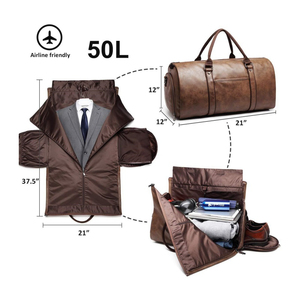 100% Cow Genuine Leather Luxury Style Portable Duffle Gym <b>Bags</b> Fitness Training Sport Durable Zipper Closure Leathers Gym <b>Bag</b> - Product Image 4