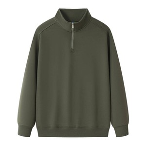 Sweat-shirt décontracté à demi-zip en molleton de coton pour hommes, idéal pour les marques et les programmes de vente au détail de mode. - Product Image 5