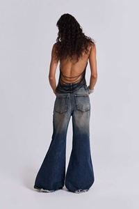 Jeans Baggy Vintage Streetwear de Haute Qualité en Coton Lourd, Coupe Droite Large, Taille Mi-Haute pour Hommes – Vente en Gros - Product Image 5