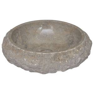Lavabo in Marmo Grigio 15.7"x4.7" - Product Image 4