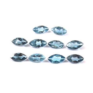 พลอยบลูโทแพซลอนดอนทรงมาร์คีส์เจียระไน ขนาด 1.5x3.5 มม. ขายส่งพลอยเม็ดเดี่ยวสำหรับทำเครื่องประดับ - Product Image 1