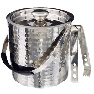 Stylish Stainless Steel Metal <b>Ice</b> Bucket Durable Beverage <b>Cooler</b> With Handle Perfect For Party Event Bar Use - Product Image 6
