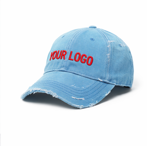 Custom Logo <b>Vintage</b> Distressed Washed Cotton Dad Hat Adjustable Baseball <b>Cap</b> Embroidered Adjustable Hat 2026 - Product Image 2
