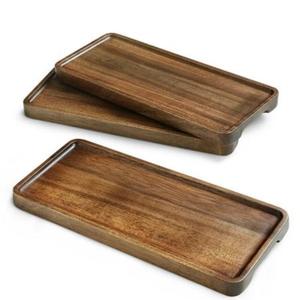 Plateau en bois multifonctionnel pour servir des aliments, des boissons, du café, du thé, des fruits et pour l'organisation de la maison - Product Image 1