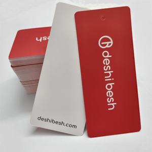 ป้ายแขวนเสื้อผ้าหรูหรา ทำจากกระดาษรีไซเคิล ปั๊มนูน พิมพ์ลายตามสั่ง ป้ายแขวนกระดาษแข็งสำหรับเสื้อผ้า พร้อมโลโก้แบรนด์ของคุณเอง - Product Image 3