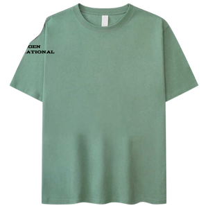 T-shirt rouge pour homme à manches courtes, 100 % coton, col rond, coupe classique, jersey tricoté décontracté, logo imprimé sur la manche gauche - Product Image 6