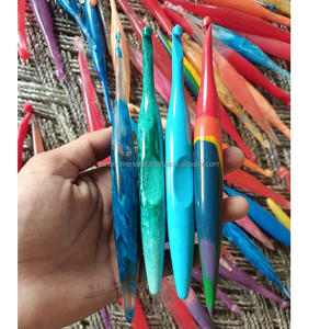 Crochets en résine de luxe faits à la main, outils lisses pour le fil à crocheter pour projets de crochet - Product Image 2