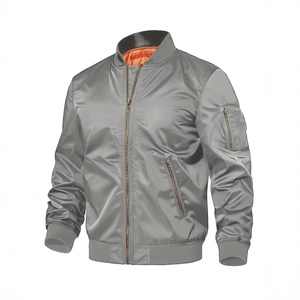 Tactical Windproof <b>Soft</b> <b>Shell</b> Hiking <b>Jackets</b> for <b>Men</b> <b>Men's</b> Olive Green Bomber <b>Jacket</b> Windproof Casual Zipper Closure Stand - Product Image 2