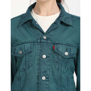 Women's Loose Fit Denim Jacket Casual Vintage Streetwear Jean Coat Fashion Outerwear Custom - Product Image 3