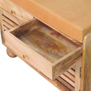 Scarpiera con persiana in rovere con 2 cassetti - Product Image 2