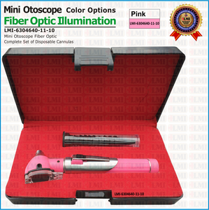 Otoscopio de Fibra Óptica Rosa al Mejor Precio, Herramienta Médica de Alta Calidad para Revisión de Oídos - Product Image 2