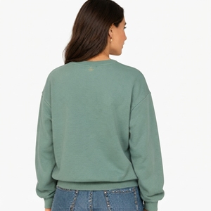 <b>Women</b> Green <b>Christmas</b> Graphic Crew Neck <b>Sweatshirt</b> Long Sleeve Merry <b>Christmas</b> Tree Snowman Gnome Casual Holiday Pullover - Product Image 6