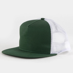 Green Mesh Trucker Cap 6-Panel Adjustable Snapback Unisex Casual <b>Hat</b> Spring <b>Summer</b> Style - Product Image 1