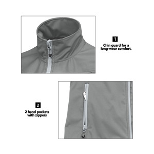 Chaleco Minimalista para Mujer, Acabado Mate, Softshell, Color Sólido, Deportivo, para Uso Diario - Product Image 4