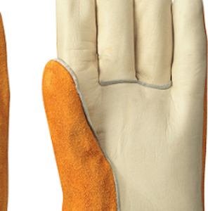 Guantes de Soldadura MIG Reforzados en la Palma, Resistentes al Calor, Sin Polvo, con Textura de Escamas de Pescado, de 16 oz y 14 Pulgadas - Product Image 5