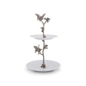 Gold <b>Rectangle</b> Metal Cake Stand 2 Tier <b>Mirror</b> Tray Cake Display Home Decor Accessory Luxury Cake Stand Hotel Table Centerpiece - Product Image 2