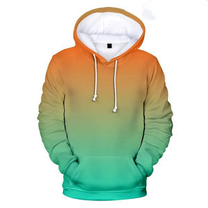 เสื้อฮู้ดผู้ชายไล่เฉดสี ทรงปกติ ผ้าถักโพลีเอสเตอร์ สวมใส่สบาย มีกระเป๋า ระบายอากาศได้ดี เหมาะสำหรับใส่ในฤดูใบไม้ผลิ - Product Image 2