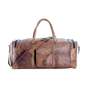 Sac de voyage à roulettes en cuir de buffle pleine fleur, fait main, personnalisé, élégant, à prix avantageux - Product Image 4