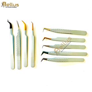 Pince à épiler professionnelle pour extensions de cils et de sourcils 45 °   90 °   Outil antistatique pour cils en acier inoxydable, emballage personnalisé - Product Image 5