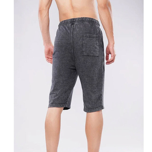 Pantalones Cortos de Hombre de Alta Calidad, Ecológicos, de Tela Oxford 100% Algodón, Transpirables, con Cierre de Cordón, Lavado Ácido Sostenible - Product Image 3