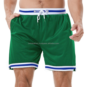 Shorts de sport pour hommes, style urbain, taille élastique, respirants, pour le jogging et la gym, avec poches latérales, personnalisables, vente en gros - Product Image 4