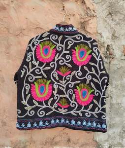 Chaqueta Corta 2026 para Mujer, Estilo Bohemio, Boho, Gitano, para Primavera, Festival, Regalo Especial, Atractiva y de Alta Calidad, Bordada a Mano con Diseño Suzani - Product Image 6