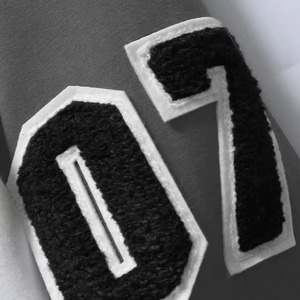 Men's White Gray Varsity <b>Jacket</b> With Letter A Patch And 07 Sleeve Design Preppy Style Autumn Wear - Product Image 6