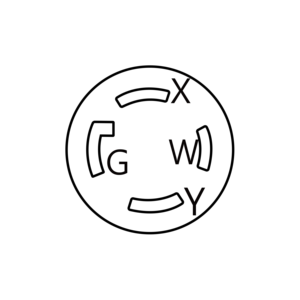 Connecteur électrique industriel Hubbell compatible WJ-9430B 30A 125/250V NEMA L14-30 à verrouillage par torsion avec certification CUL et REACH - Product Image 6