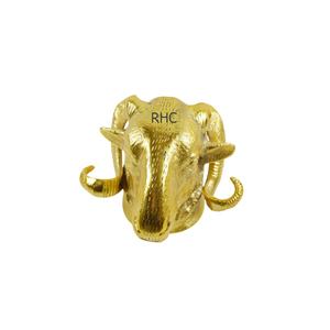 Escultura de cabeza de oveja de aluminio montada en la pared, cabeza de Metal, oro Ram, para Hotel, hogar y restaurantes - Product Image 4